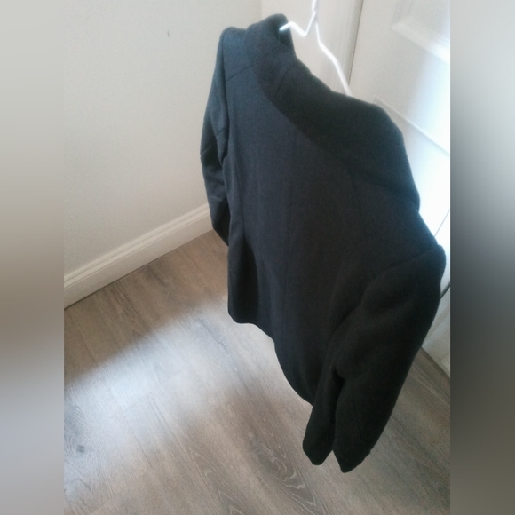 Quince Italian Wool Cocoon Coat. Black. XS. Perfect Condition. - Picture 11 of 17